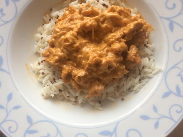 Putengeschnetzeltes in Sahnesauce