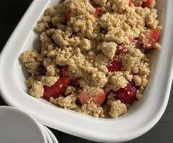 Erdbeer-Rhabarber-Crumble