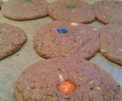 chewy / soft Chocolate Snickers Cookies / Kekse ähnlich wie subways