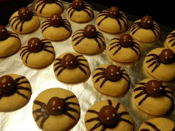 Halloween Spinnenkekse