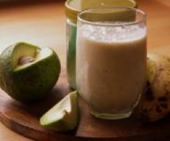 Variation von Bananen-Honig -Milch