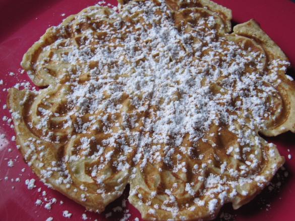 Bananenwaffeln mit Marzipan