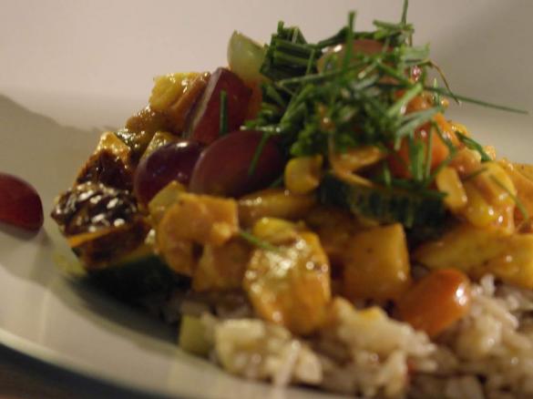 Currygemüse mit Hühnchen zart