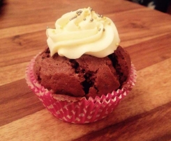 Schokocupcakes mit Vanille-Frischkäse-Frosting