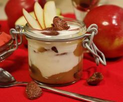 Heißes Apfelstrudel Dessert