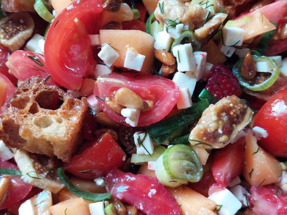 Panzanella - Brotsalat (auch vegan möglich)