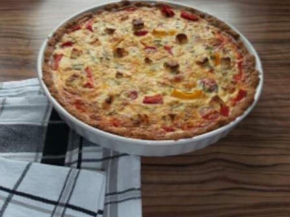 Paprika-Zucchini-Quiche