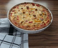 Paprika-Zucchini-Quiche