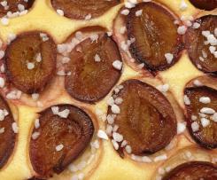 Käse-Grieß-Pflaumenkuchen