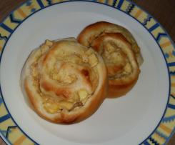 Apfel-Pudding-Schnecken