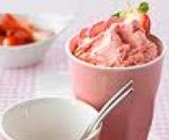 Erdbeer-Rhabarber-Eis