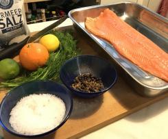 gebeizte Lachshälfte