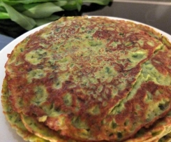 Bärlauch-Käse-Pfannkuchen / Kräuter-Käse-Pfannkuchen