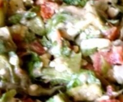 Variation von griechischem Bauernsalat