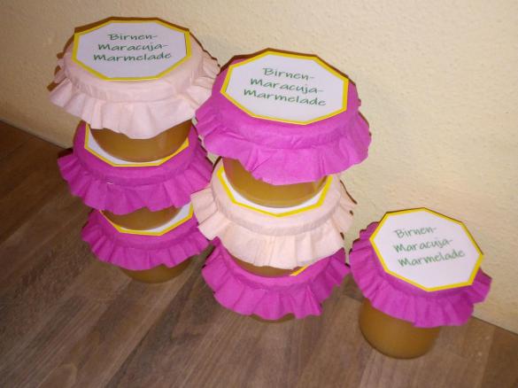 Birnen-Maracuja-Marmelade