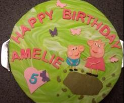 Motivtorte Peppa Wutz - Schokokuchen