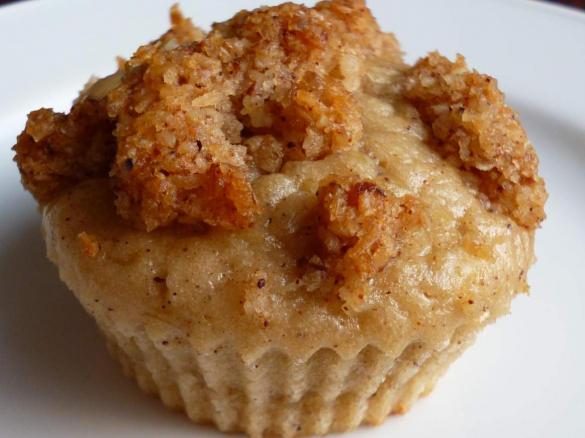 Rhabarber Muffins mit Crumble Topping
