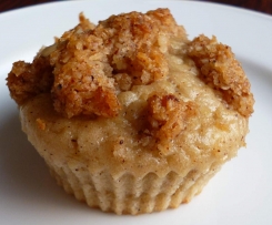 Rhabarber Muffins mit Crumble Topping