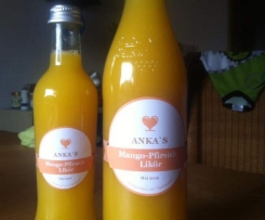 Mango-Pfirsich-Likör