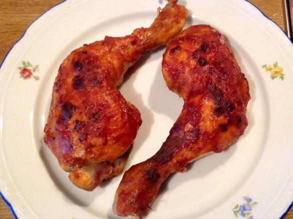 Würzige Hähnchenschenkel im Varoma vorgegart 