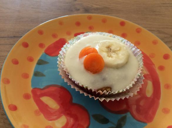 Karotten-Bananen-Cupcake