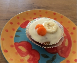 Karotten-Bananen-Cupcake