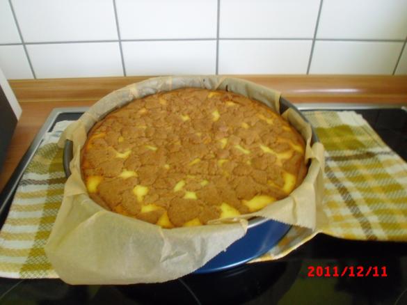 Variation von Russischer Zupfkuchen mit Kirschen
