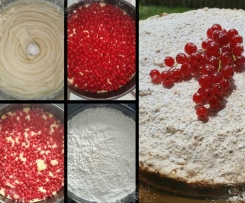 Johannisbeerkuchen mit Kokosbaiser