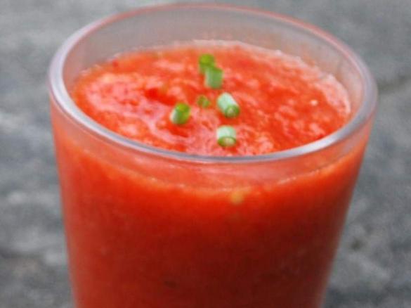 Gazpacho (andalusische kalte Gemüsesuppe)