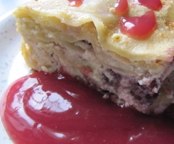 Marzipan-Lasagne mit Kirschen