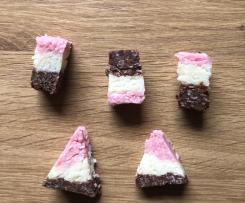 Kokoswürfel dreifarbig