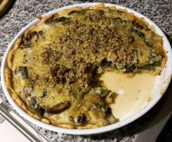Mangold-Champignon-Quiche vegan