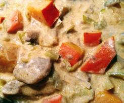 Herbstliches Kürbisragout mit Pilzen