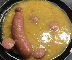 Erbsensuppe mit gelben Erbsen