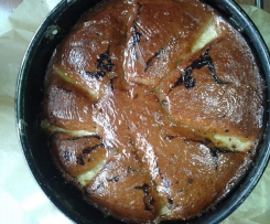 versunkener Bananenkuchen