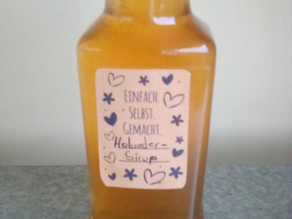 Holunderblüten  Sirup