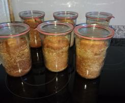 Aprikosen-Marzipan Kuchen im Glas