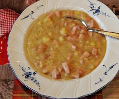 Kräftige Kartoffelsuppe mit Fleischwurst