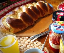 Brotbackstein Hefezopf