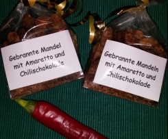 Gebrannte Mandeln mit Schokolade und Chili