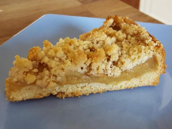 Apfelkuchen, Apfelmus-Kuchen, Streuselkuchen mit Apfel