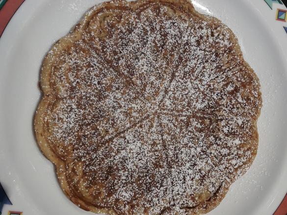 Birnen Waffeln mit Haferflocken