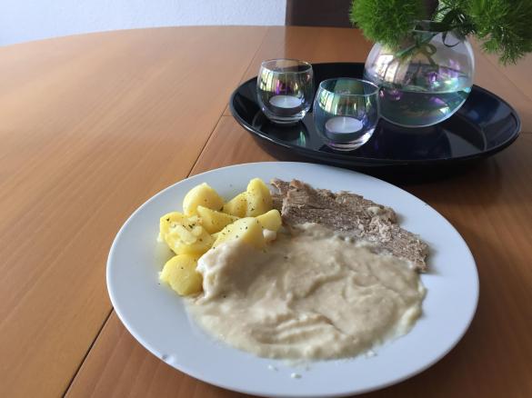 Kalbstafelspitz mit Meerrettichsoße (Tafelspitz)