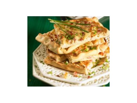 Flammkuchen, knusprig