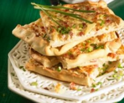 Flammkuchen, knusprig