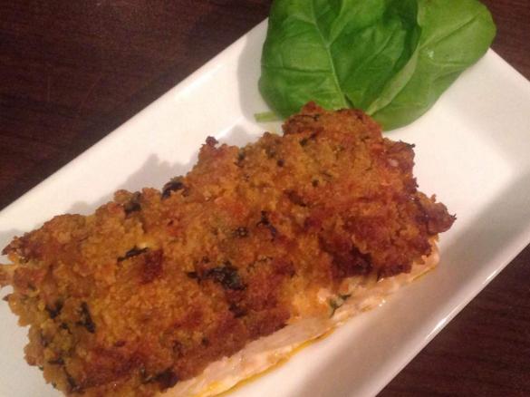 Lachs mit Tomatenkruste 