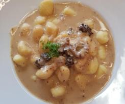 Gerrys Gnocchi in feiner Morchelrahm-Sauce