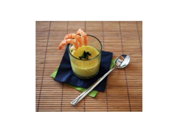 Scampi mit Curry-Ingwer-Suppe