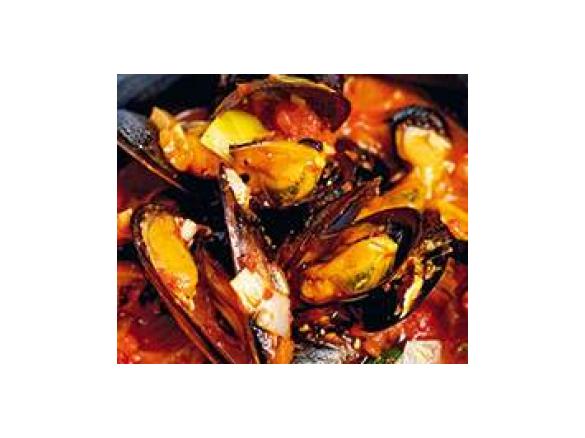 Muscheln mit Tomatensosse