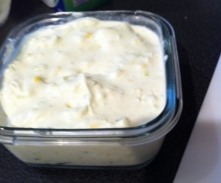 Porree Frischkäse mit Mandarinen